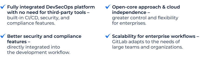 Fully integrated DevSecOps platform with no need for third-party tools –-3