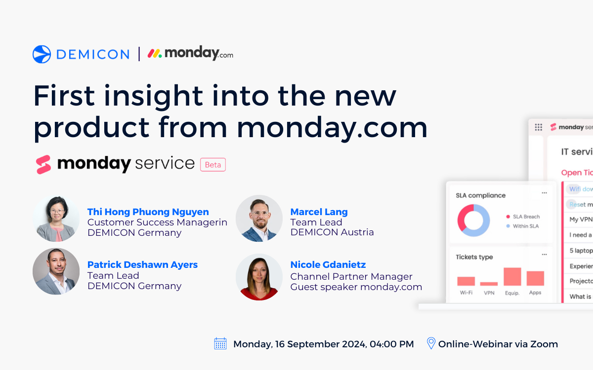 monday.com Service Product - First insight into the new product from monday.com