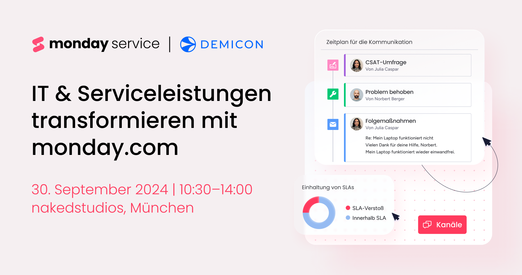 monday.com Event in München: Entdecken Sie das neue monday service